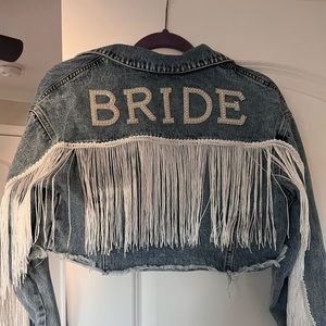 Bride fringe denim jacket